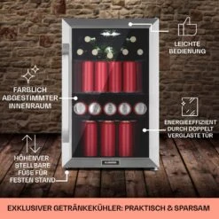 Beersafe 70 Bierzeit Edition Getränkekühlschrank Mit Glastür 70 Liter 15 Beersafe 70 Bierzeit Edition Getränkekühlschrank Mit Glastür 70 Liter -KLarstein Verkaufsgeschäft 10046062 de 0006 usp