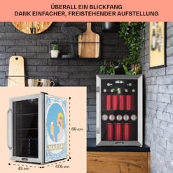 Beersafe 70 Bierzeit Edition Getränkekühlschrank Mit Glastür 70 Liter 16 Beersafe 70 Bierzeit Edition Getränkekühlschrank Mit Glastür 70 Liter -KLarstein Verkaufsgeschäft 10046062 de 0007 usp