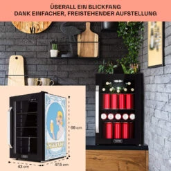 [Gebraucht] Beersafe 70 Bierzeit Edition Getränkekühlschrank Mit Glastür 70 Liter -KLarstein Verkaufsgeschäft 10046063 de 0007 usp