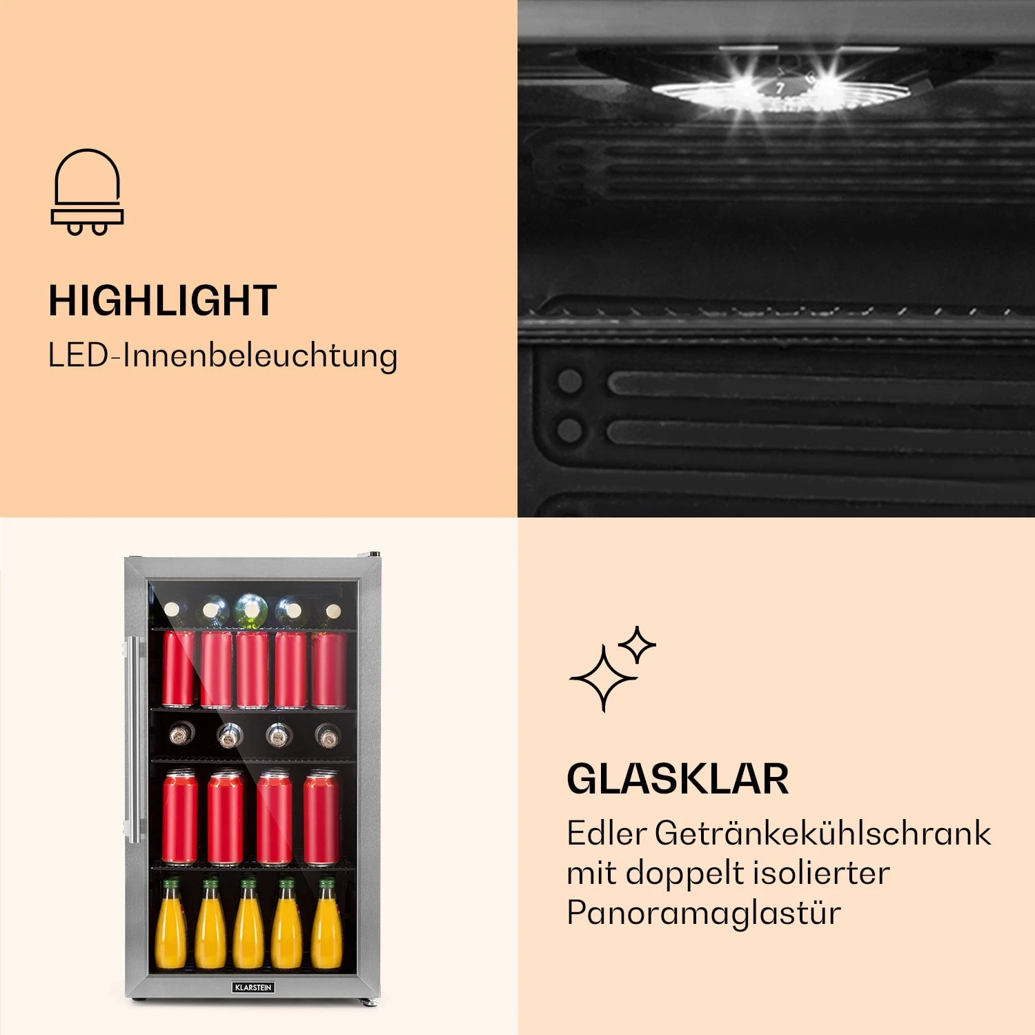 Beersafe 3XL Getränkekühlschrank Mit Glastür 98 Liter 6 Beersafe 3XL Getränkekühlschrank Mit Glastür 98 Liter – Bild 4