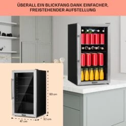 Beersafe 3XL Getränkekühlschrank Mit Glastür 98 Liter 14 Beersafe 3XL Getränkekühlschrank Mit Glastür 98 Liter -KLarstein Verkaufsgeschäft 10046069 de 0006 usp