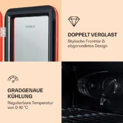 PopLife Getränkekühlschrank Mit Glastür 115 Liter -KLarstein Verkaufsgeschäft 10046070 de 0004 logo