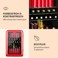 PopLife Getränkekühlschrank Mit Glastür 115 Liter -KLarstein Verkaufsgeschäft 10046070 de 0005 logo