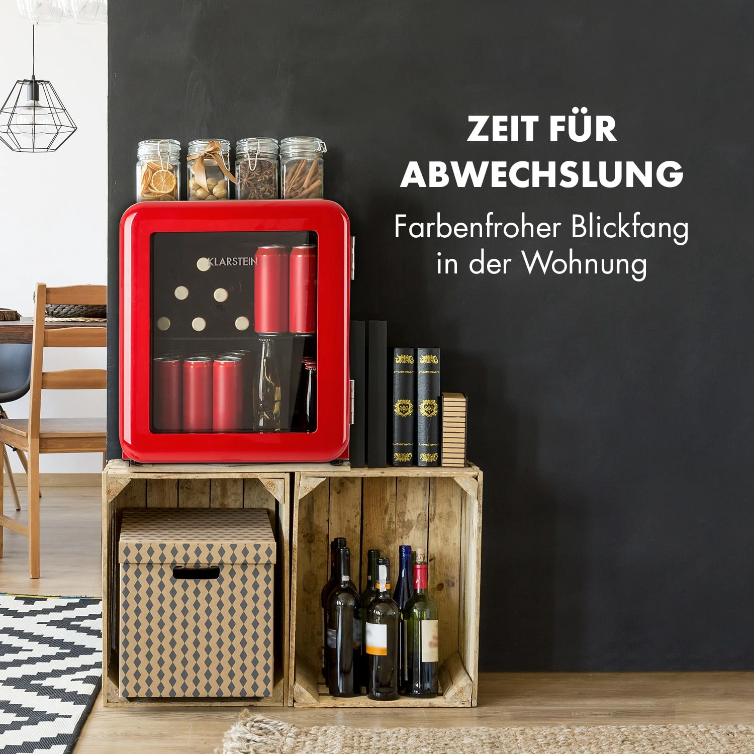 PopLife Getränkekühler Kühlschrank Mit Glastür 48 Liter 4 PopLife Getränkekühler Kühlschrank Mit Glastür 48 Liter – Bild 2