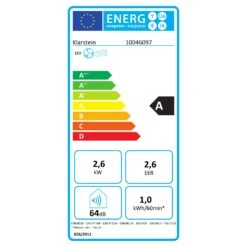 [Wiederverpackt] Aero Ring Smart Mobile Klimaanlage -KLarstein Verkaufsgeschäft 10046097 energy label