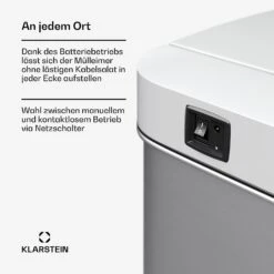 Touchless Sensor-Mülleimer 60L 16 Touchless Sensor-Mülleimer 60L -KLarstein Verkaufsgeschäft 10046163 de 0007 usp