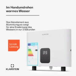 Blaze Flow Unterbau-Durchlauferhitzer | 5,5kW -KLarstein Verkaufsgeschäft 10046239 de 0003 usp