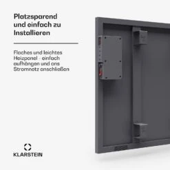 [Wiederverpackt] Wonderwall Smart Infrarotheizung Für Die Wand | 60x60cm -KLarstein Verkaufsgeschäft 10046258 de 0006 usp