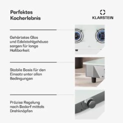 [Gebraucht] Barzona Campingkocher | 2 Brenner -KLarstein Verkaufsgeschäft 10046299 de 0006 usp