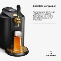 Beerkules Bierzapfanlage | Für 5L-Fässer | Kühlkompressor -KLarstein Verkaufsgeschäft 10046338 de 0003 usp