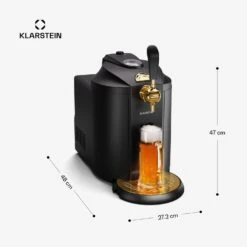 Beerkules Bierzapfanlage | Für 5L-Fässer | Kühlkompressor -KLarstein Verkaufsgeschäft 10046338 yy 0011 dimensions