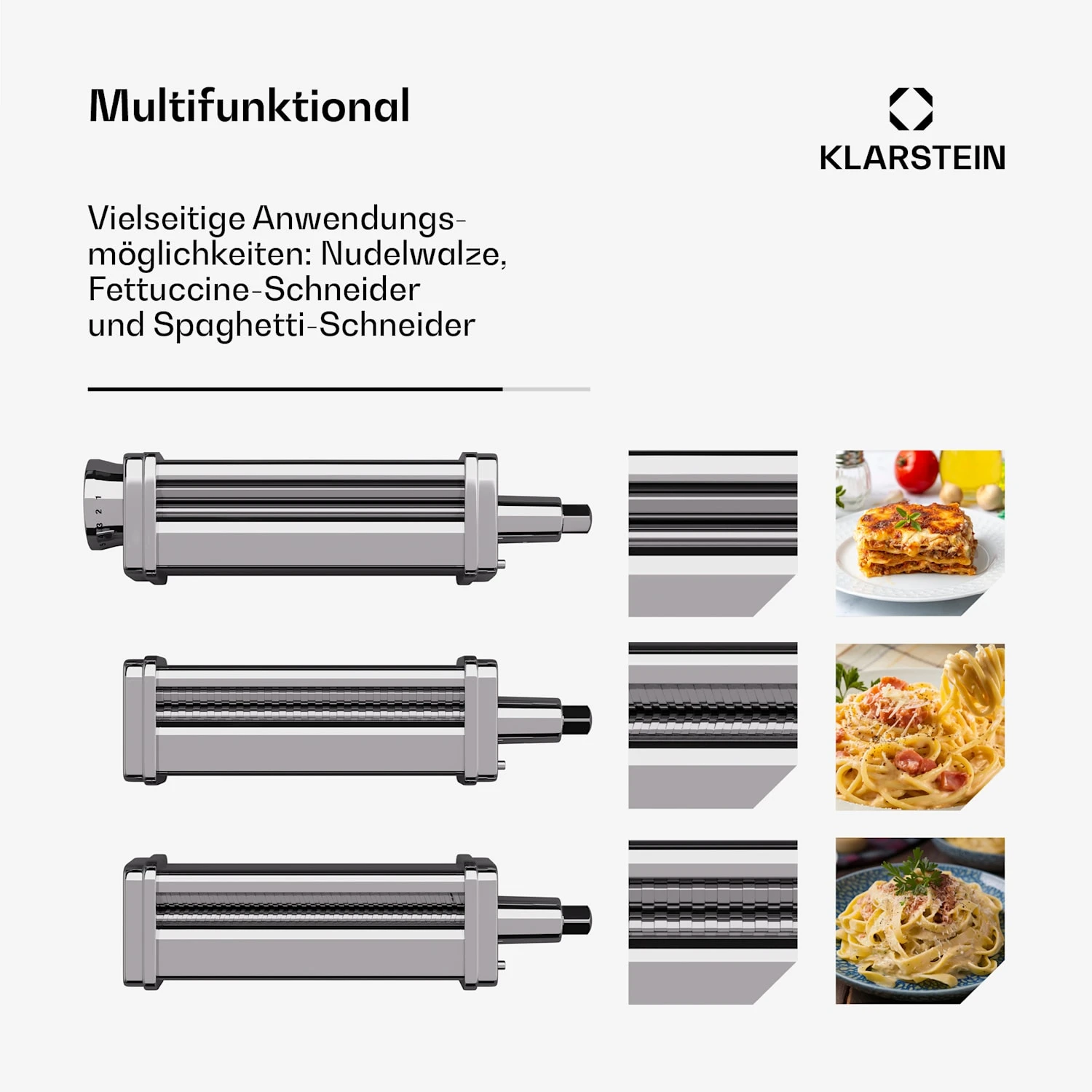 Chiara Nudel-Aufsatz | 3-in1-Funktionen 5 Chiara Nudel-Aufsatz | 3-in1-Funktionen – Bild 3