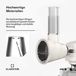 [Wiederverpackt] Chiara Salat-Aufsatz | 3 Verschiedene Klingen -KLarstein Verkaufsgeschäft 10046350 de 0005 usp 1