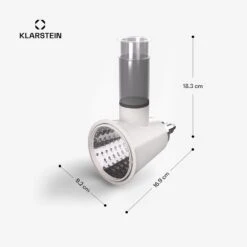 [Wiederverpackt] Chiara Salat-Aufsatz | 3 Verschiedene Klingen -KLarstein Verkaufsgeschäft 10046350 yy 0011 dimensions 1