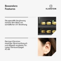 [Gebraucht] Vinovilla 30 Duo Einbau-Weinkühlschrank | 30 Flaschen -KLarstein Verkaufsgeschäft 10046354 de 0005 usp