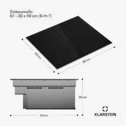 Chef-Fusion Prime Down Air System Induktionskochfeld Mit Dunstabzug -KLarstein Verkaufsgeschäft 10046451 de 0007 usp