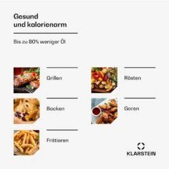 [Gebraucht] AeroVital Deluxe Heißluftfritteuse | 1700 W | | Inkl. Zubehör -KLarstein Verkaufsgeschäft 10046461 de 0003 usp