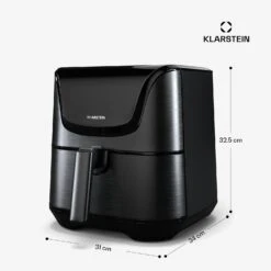 [Gebraucht] AeroVital Deluxe Heißluftfritteuse | 1700 W | | Inkl. Zubehör -KLarstein Verkaufsgeschäft 10046461 yy 0011 dimensions