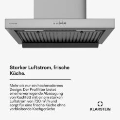 [Wiederverpackt] AeroClean Dunstabzugshaube | 60 Cm -KLarstein Verkaufsgeschäft 10046467 de 0002 usp