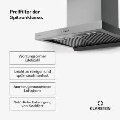 [Gebraucht] AeroClean Dunstabzugshaube | 60 Cm -KLarstein Verkaufsgeschäft 10046467 de 0004 usp 1