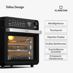 [Gebraucht] Air Glaze Digital Heißluftfritteuse | 2100 W | 34 Liter -KLarstein Verkaufsgeschäft 10046475 de 0004 usp