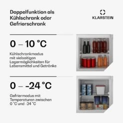 Irene Retro Kühl-/Gefrierschrank | 31 Liter -KLarstein Verkaufsgeschäft 10046487 de 0002 usp