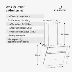 Alina Dunstabzugshaube | 40 Cm -KLarstein Verkaufsgeschäft 10046600 de 0007 usp