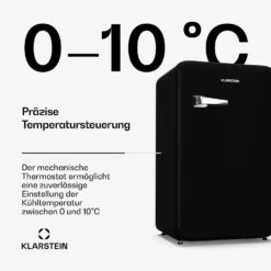 [Wiederverpackt] Audrey Evo Kühlschrank | 112L | Retro-Design -KLarstein Verkaufsgeschäft 10046628 de 0004 usp 1