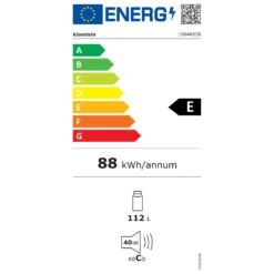 [Gebraucht] Audrey Evo Kühlschrank | 112L | Retro-Design -KLarstein Verkaufsgeschäft 10046628 energy label