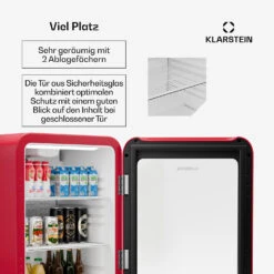 Audrey Evo Getränkekühlschrank Mit Glastür | Retro-Design | 68 L 14 Audrey Evo Getränkekühlschrank Mit Glastür | Retro-Design | 68 L -KLarstein Verkaufsgeschäft 10046634 de 0005 usp