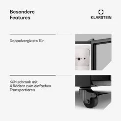 GrandCooler Getränkekühlschrank Mit Glastür | 270 L -KLarstein Verkaufsgeschäft 10046641 de 0006 usp