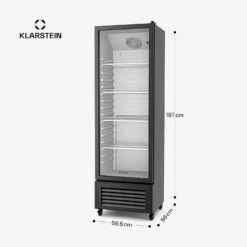 GrandCooler Getränkekühlschrank Mit Glastür | 306 L 16 GrandCooler Getränkekühlschrank Mit Glastür | 306 L -KLarstein Verkaufsgeschäft 10046643 yy 0011 dimensions