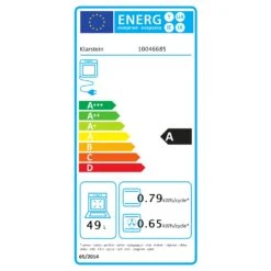 Victoria 45 Cm 49l Einbaubackofen -KLarstein Verkaufsgeschäft 10046685 energy label
