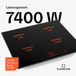 NanoGlow Induktionskochfeld | 4 Kochfelder | Flexzonen | Booster -KLarstein Verkaufsgeschäft 10046695 de 0003 usp