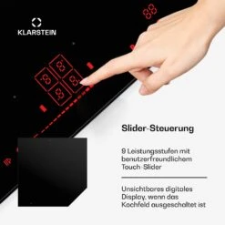 NanoGlow Induktionskochfeld | 4 Kochfelder | Flexzonen | Booster -KLarstein Verkaufsgeschäft 10046695 de 0004 usp