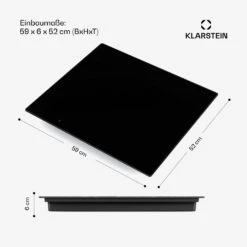 NanoGlow Induktionskochfeld | 4 Kochfelder | Flexzonen | Booster -KLarstein Verkaufsgeschäft 10046695 de 0007 usp