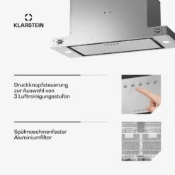 TurboMax 75 Dunstabzugshaube 14 TurboMax 75 Dunstabzugshaube -KLarstein Verkaufsgeschäft 10046714 de 0005 usp