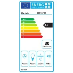 CurveVent Dunstabzugshaube | 90 Cm -KLarstein Verkaufsgeschäft 10046744 energy label