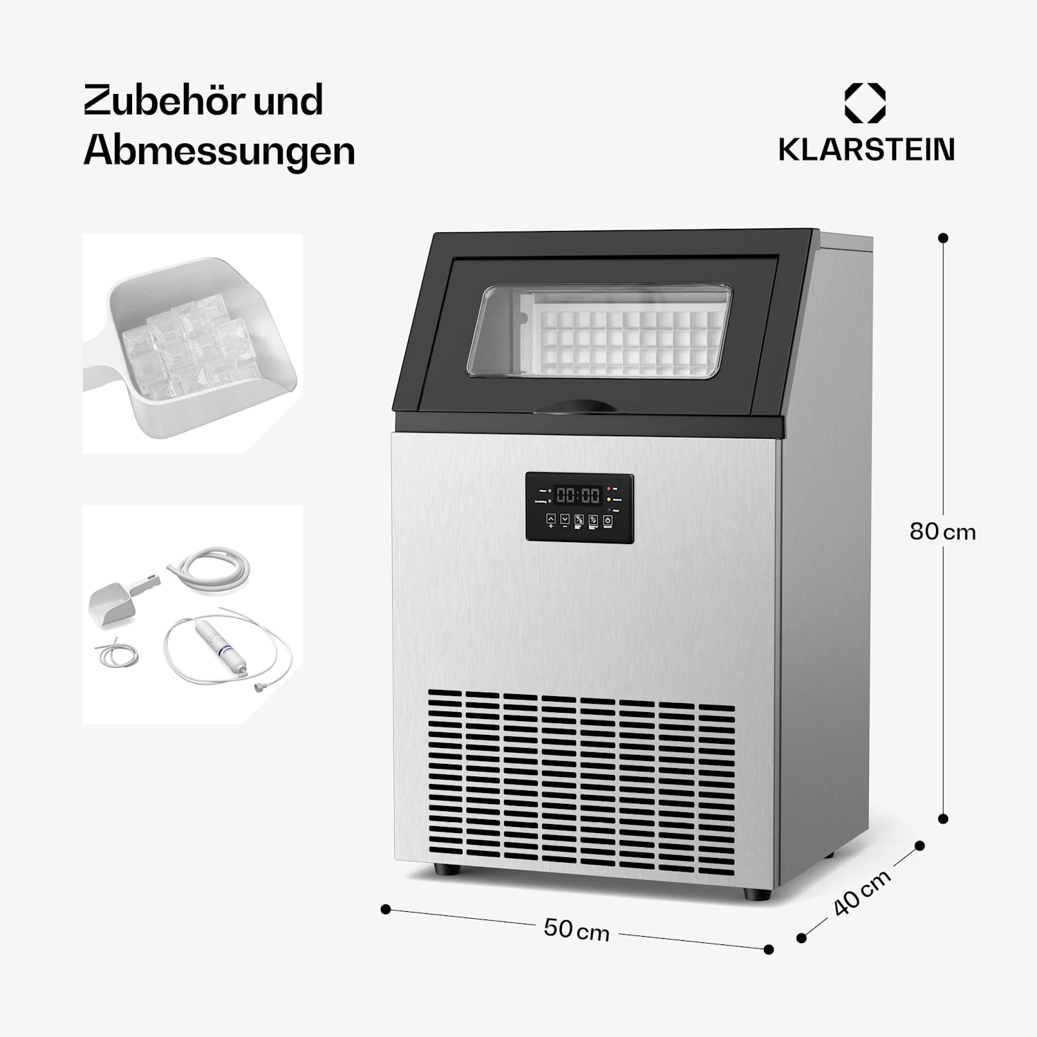 Industrieller Eiswürfelbereiter Glacial 45 Kg 9 Industrieller Eiswürfelbereiter Glacial 45 Kg – Bild 7