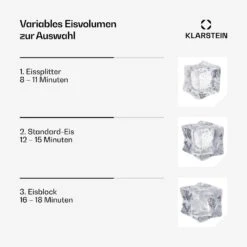Industrieller Eiswürfelbereiter Glacial 55 Kg -KLarstein Verkaufsgeschäft 10046866 de 0004 usp