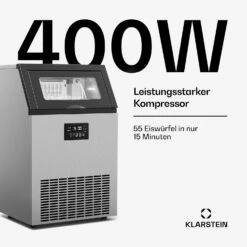 Industrieller Eiswürfelbereiter Glacial 55 Kg -KLarstein Verkaufsgeschäft 10046866 de 0005 usp