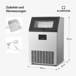 Industrieller Eiswürfelbereiter Glacial 55 Kg -KLarstein Verkaufsgeschäft 10046866 de 0007 usp