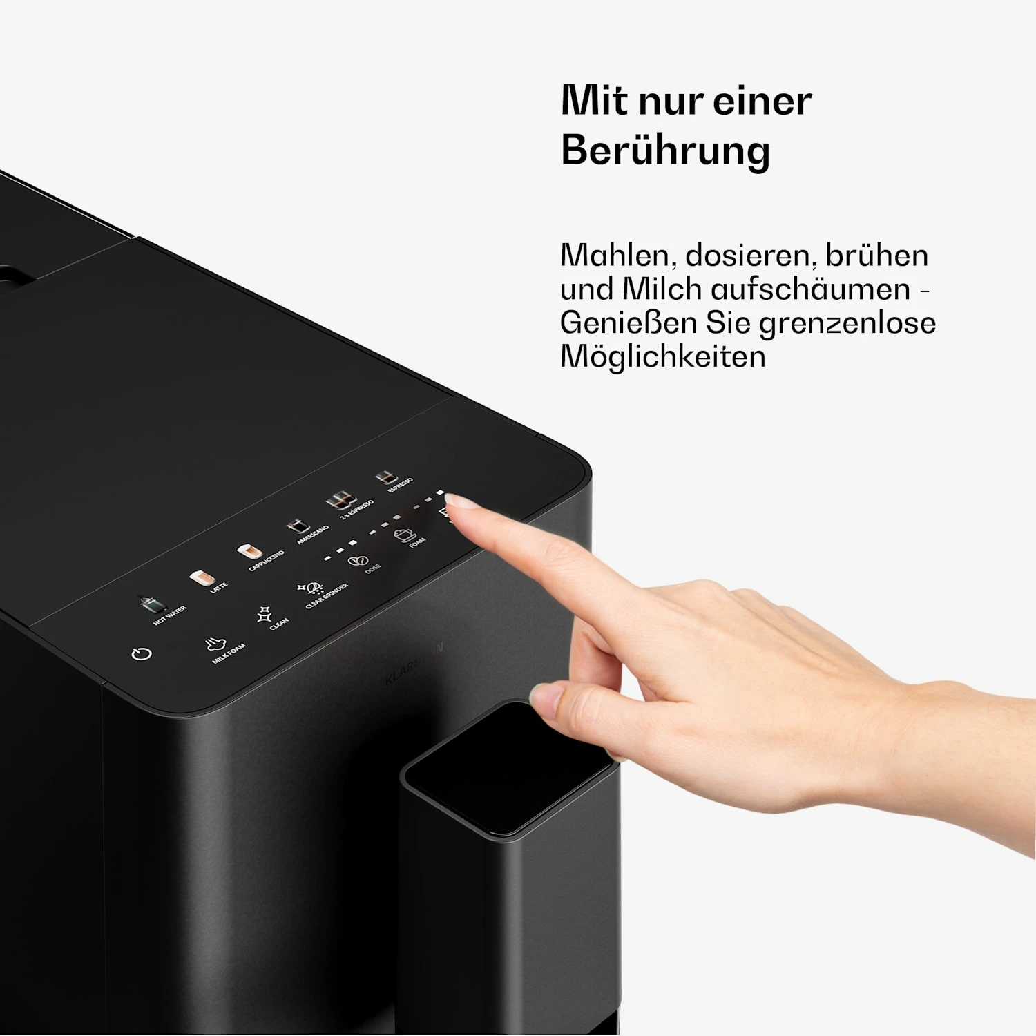 Velaire 20bar 1350W Kaffeevollautomat Schwarz 6 Velaire 20bar 1350W Kaffeevollautomat Schwarz – Bild 4