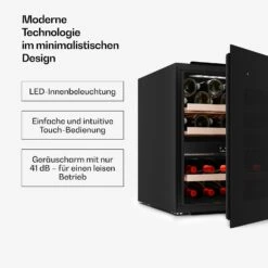 Velaire 65cm 36 Flaschen Weinkühlschrank 2 Zonen Schwarz 14 Velaire 65cm 36 Flaschen Weinkühlschrank 2 Zonen Schwarz -KLarstein Verkaufsgeschäft 10047409 de 0004 usp