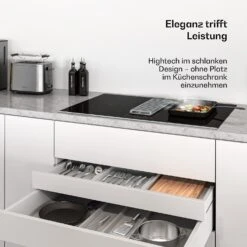 Verosteel 80cm Induktionskochfeld Mit Dunstabzug​ 4 Platten Schwarz -KLarstein Verkaufsgeschäft 10047465 de 0003 usp