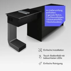 Verosteel 80cm Induktionskochfeld Mit Dunstabzug​ 4 Platten Schwarz -KLarstein Verkaufsgeschäft 10047465 de 0007 usp