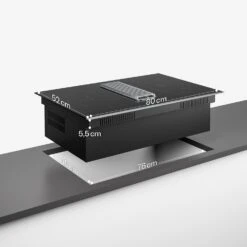 Verosteel 80cm Induktionskochfeld Mit Dunstabzug​ 4 Platten Schwarz -KLarstein Verkaufsgeschäft 10047465 de 0008 usp