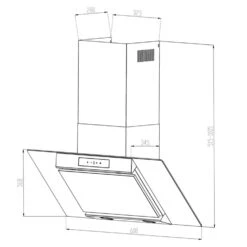 Balzac Dunstabzugshaube Umluftset -KLarstein Verkaufsgeschäft 60002283 yy 0009 logo Klarstein Balzac 60 Dunstabzugshaube Edelstahl