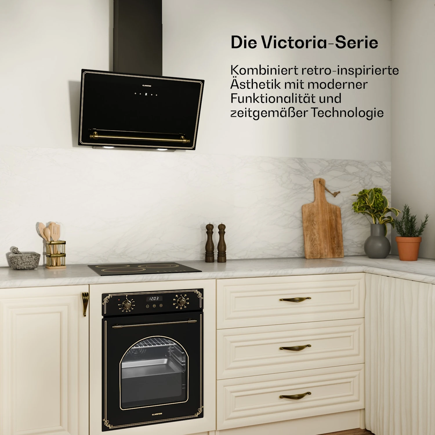 Victoria Glaskeramik-Kochfeld + Schmaler Backofen | 45 Cm 4 Victoria Glaskeramik-Kochfeld + Schmaler Backofen | 45 Cm – Bild 2