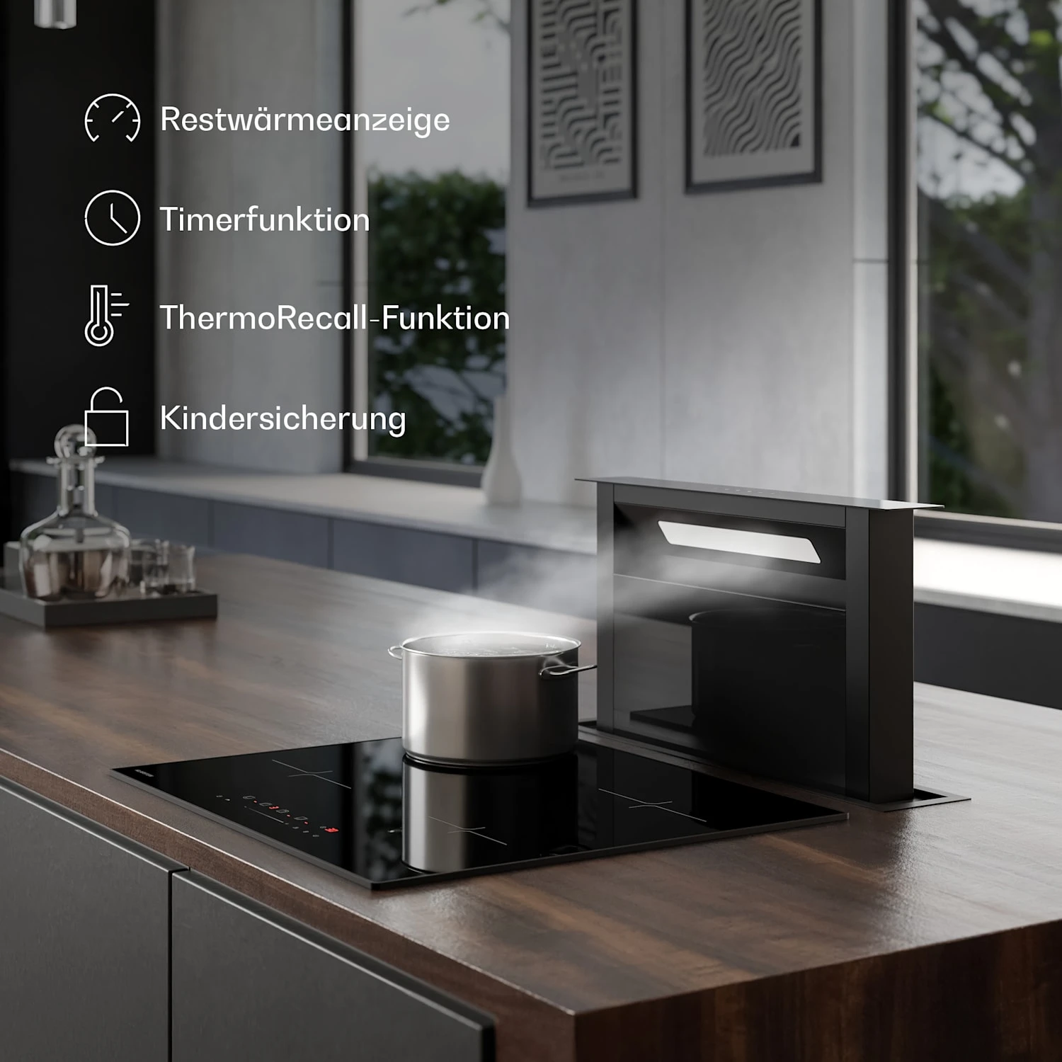 Velaire Induktionskochfeld + Velaire Kochfeldabzug | 60 Cm 13 Velaire Induktionskochfeld + Velaire Kochfeldabzug | 60 Cm – Bild 11
